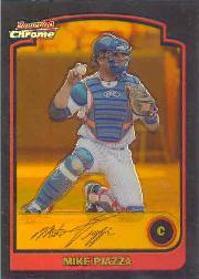 2003 Bowman Chrome Gold Refractors #120 Mike Piazza