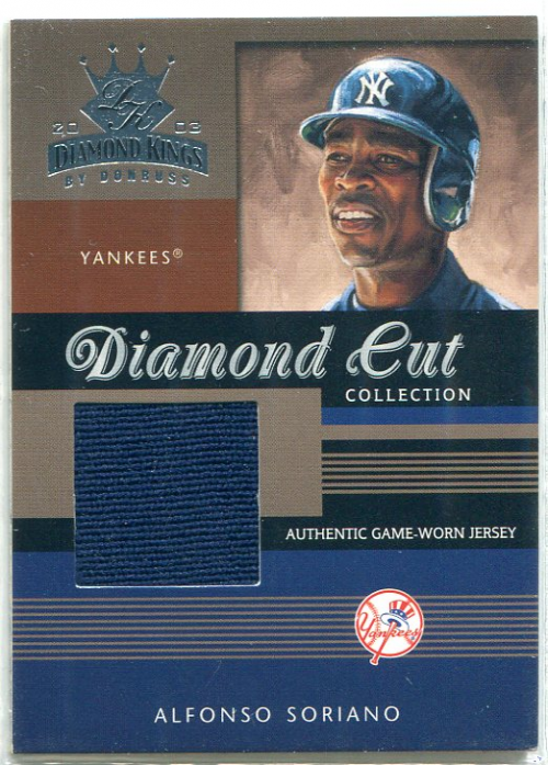 2003 Diamond Kings Diamond Cut Collection #DC48 Alfonso Soriano Jsy/400
