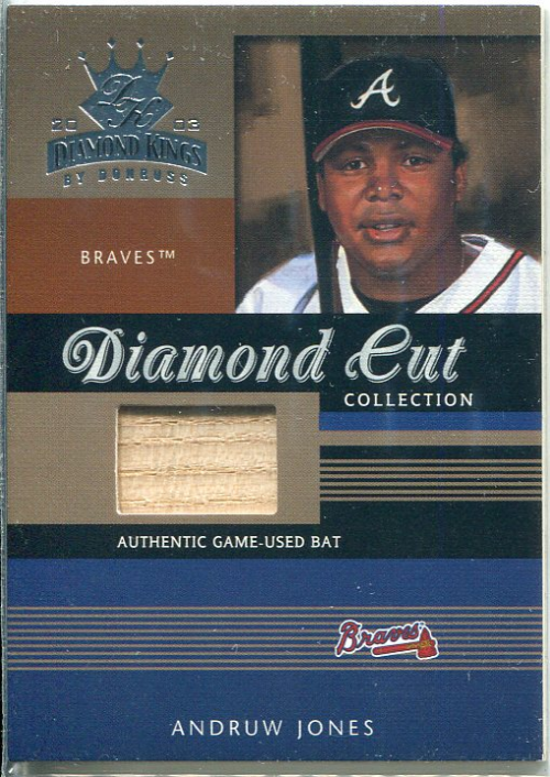 2003 Diamond Kings Diamond Cut Collection #DC99 Andruw Jones Bat/500