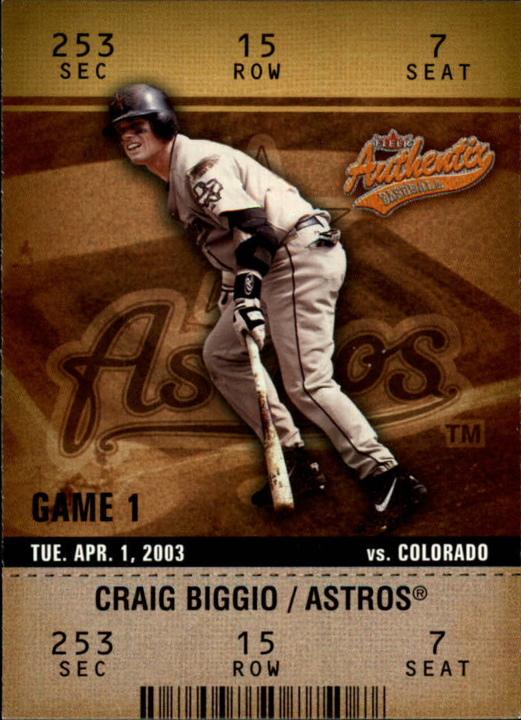 Craig Biggio cards (1990-2023) Astros - You Choose - Bild 212 von 312