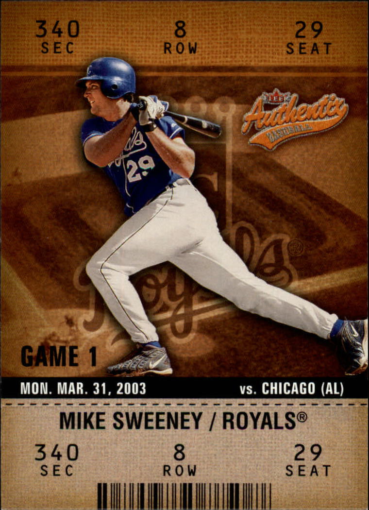  Mike Sweeney (Baseball Card) 2002 Fleer Box Score