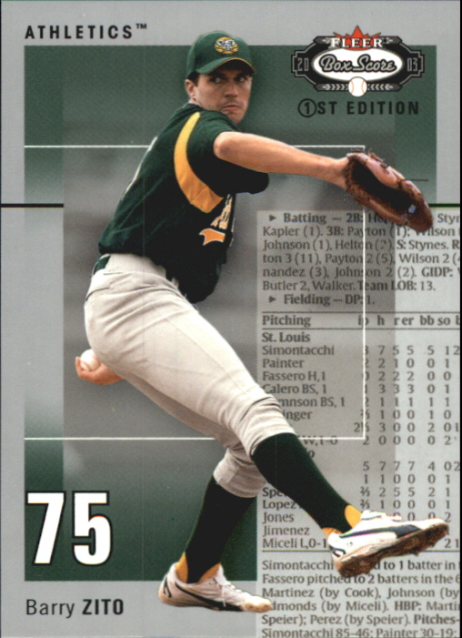 2003 Fleer Box Score First Edition #4 Barry Zito