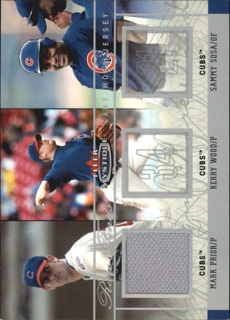 2003 Fleer Mystique Rare Finds Single Swatch #MP Mark Prior Jsy