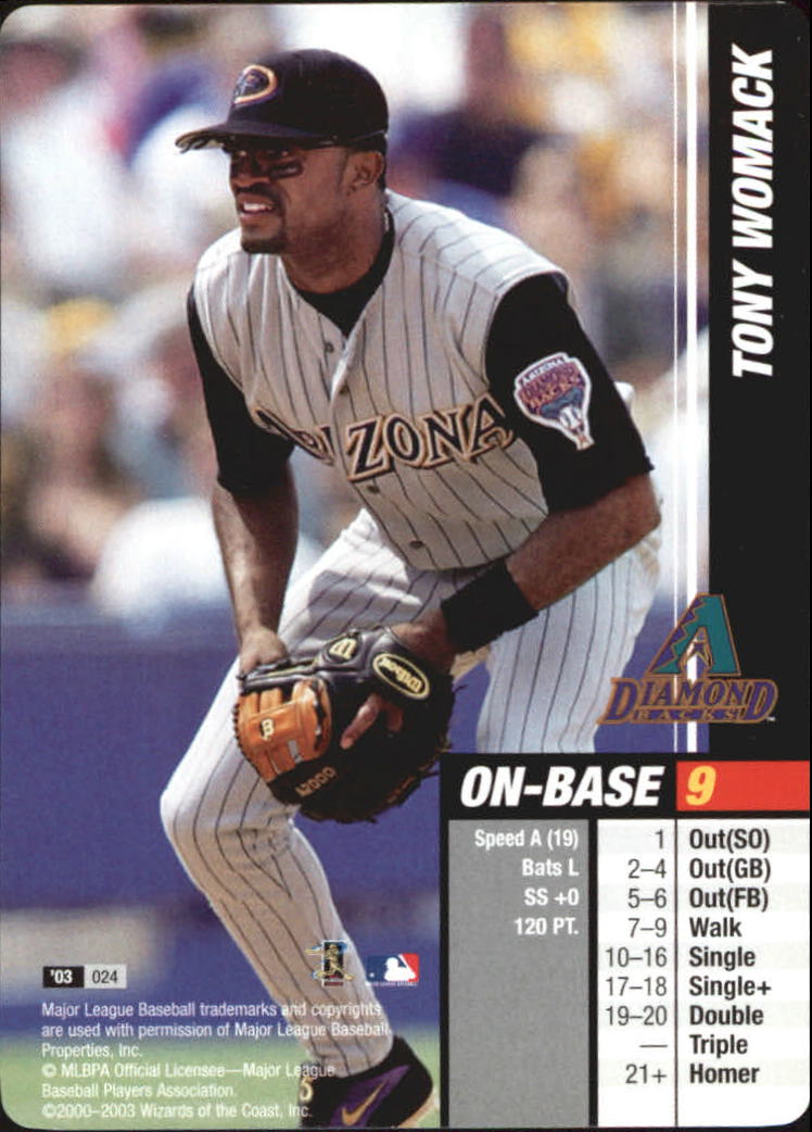 2003 MLB Showdown #24 Tony Womack