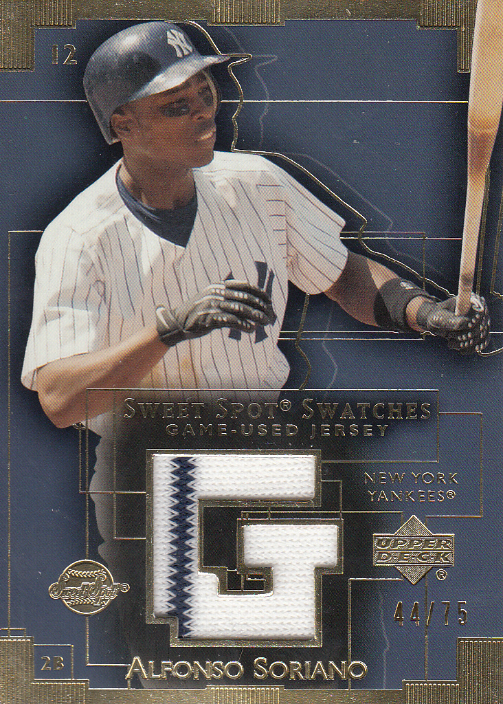2003 Sweet Spot Swatches 75 #AS1 Alfonso Soriano