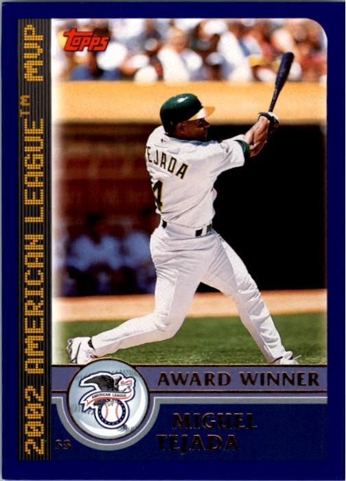 2003 Topps #705 Miguel Tejada AW