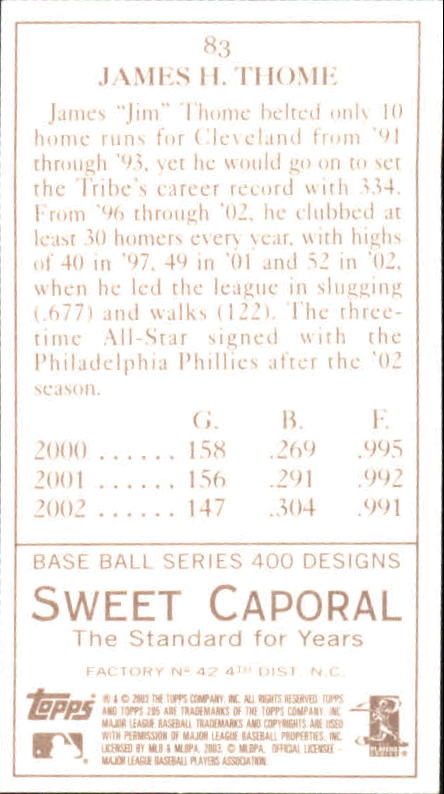 A1585- 2003 Topps 205 BB Verschiedene Einsatz Karten -du Pick- 15 + Kostenlose - Bild 35 von 55