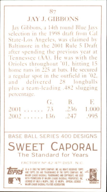 A1585- 2003 Topps 205 BB Verschiedene Einsatz Karten -du Pick- 15 + Kostenlose - Bild 37 von 55