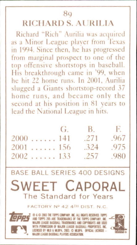 A1585- 2003 Topps 205 BB Verschiedene Einsatz Karten -du Pick- 15 + Kostenlose - Bild 39 von 55