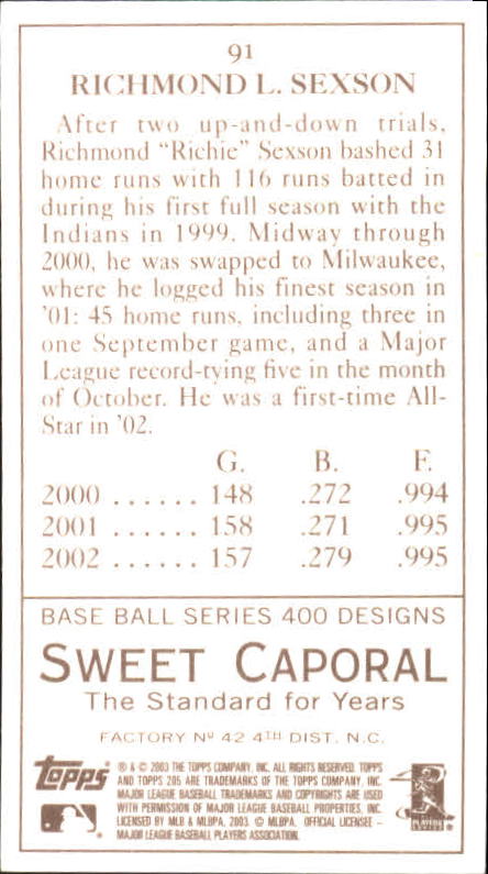 A1585- 2003 Topps 205 BB Verschiedene Einsatz Karten -du Pick- 15 + Kostenlose - Bild 41 von 55