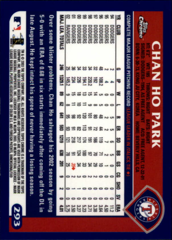 A6090- 2003 Topps Chrome BB Cards 251-440 +Inserts -You Pick- 15+ FREE US SHIP - Picture 69 of 297