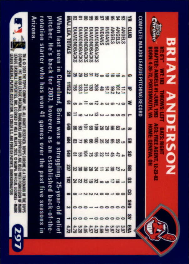 A6090- 2003 Topps Chrome BB Cards 251-440 +Inserts -You Pick- 15+ FREE US SHIP - Picture 75 of 297