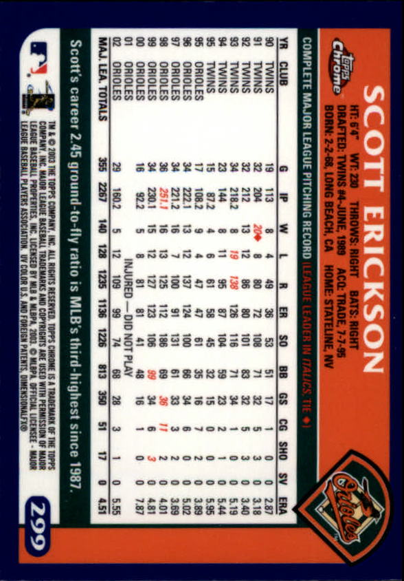 A6090- 2003 Topps Chrome BB Cards 251-440 +Inserts -You Pick- 15+ FREE US SHIP - Picture 79 of 297