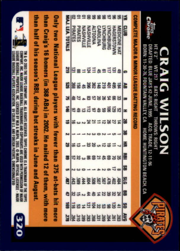 A6090- 2003 Topps Chrome BB Cards 251-440 +Inserts -You Pick- 15+ FREE US SHIP - Picture 109 of 297