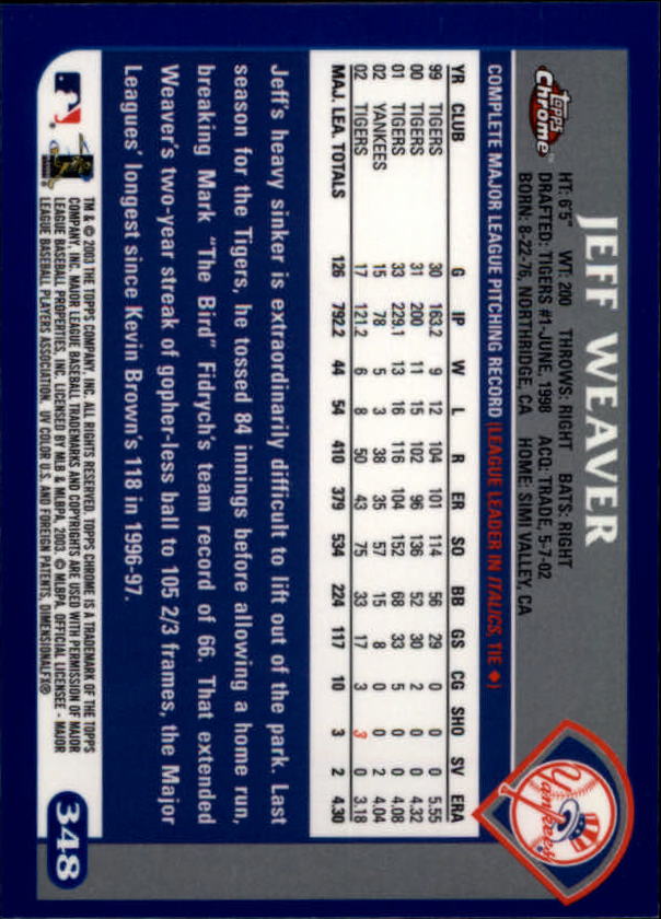 A6090- 2003 Topps Chrome BB Cards 251-440 +Inserts -You Pick- 15+ FREE US SHIP - Picture 151 of 297