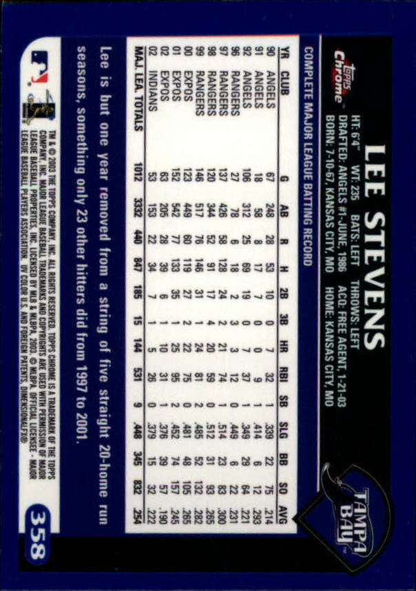 A6090- 2003 Topps Chrome BB Cards 251-440 +Inserts -You Pick- 15+ FREE US SHIP - Picture 163 of 297