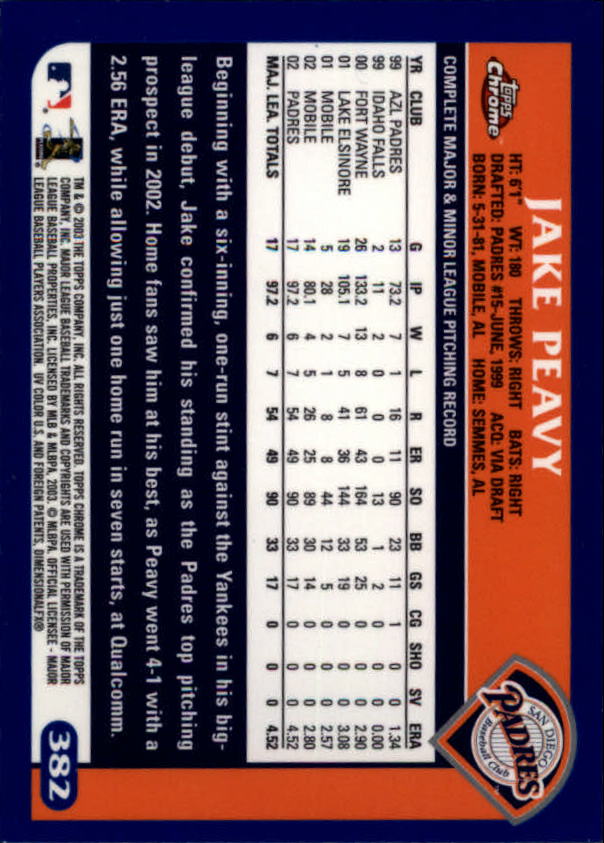 A6090- 2003 Topps Chrome BB Cards 251-440 +Inserts -You Pick- 15+ FREE US SHIP - Picture 199 of 297