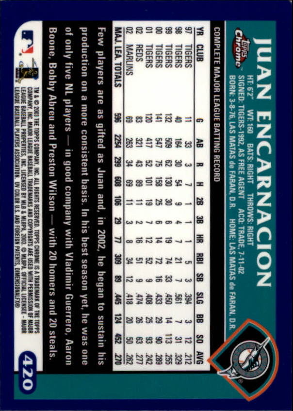 A6090- 2003 Topps Chrome BB Cards 251-440 +Inserts -You Pick- 15+ FREE US SHIP - Picture 255 of 297