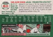 2003 Topps Heritage Real One Autographs #CS Carl Scheib back image