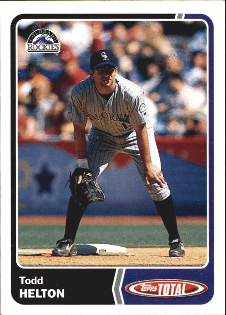 2003 Topps Total Team Checklists #10 Todd Helton