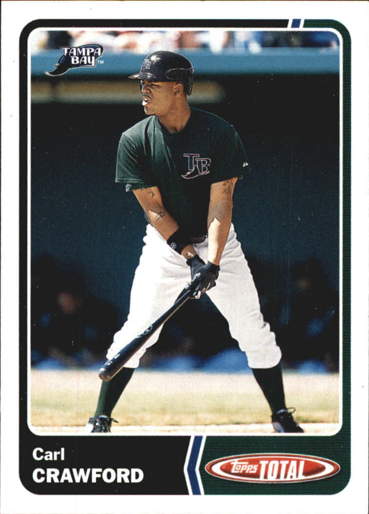 2003 Topps Total Team Checklists #28 Carl Crawford