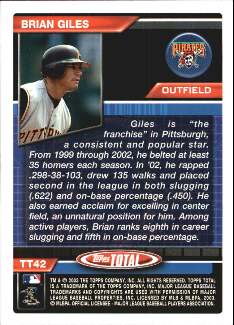 A9006- 2003 Topps Total Baseball Assorted Inserts -You Pick- 15+ FREE US SHIP - Picture 199 of 255