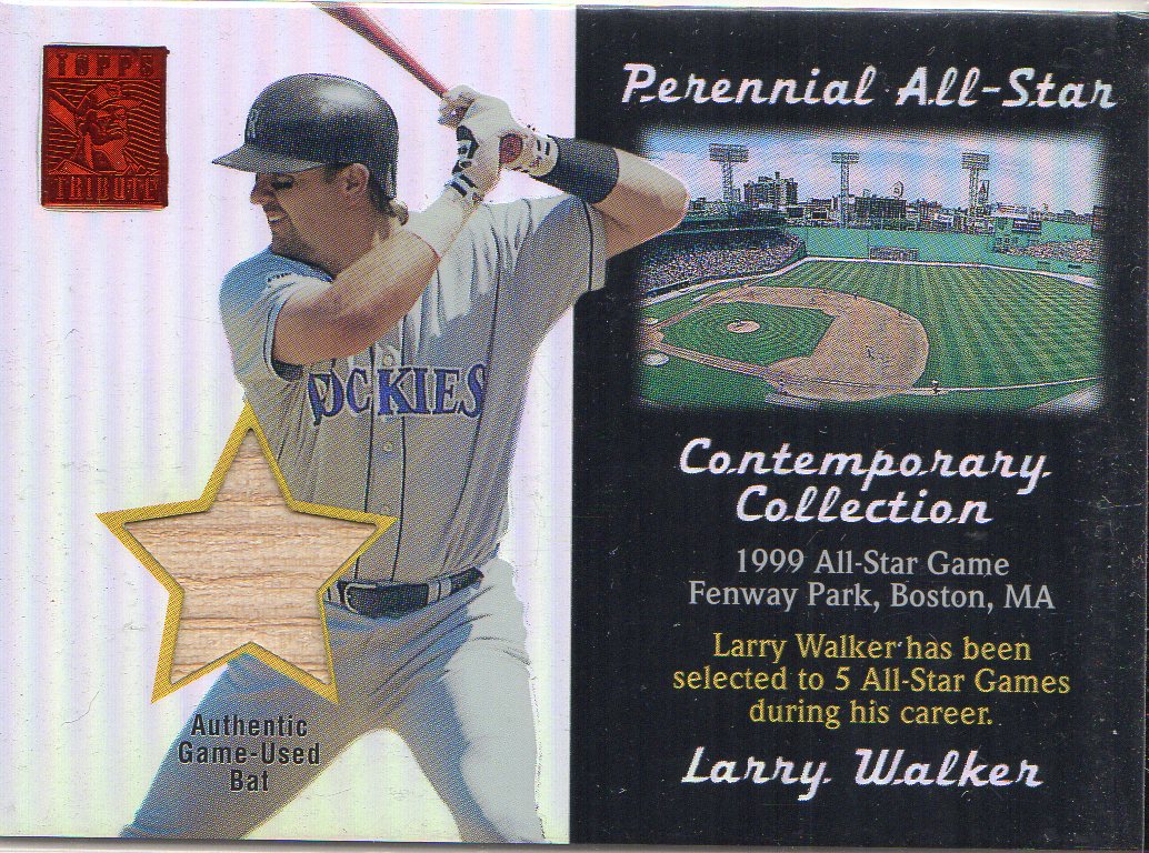 2003 Topps Tribute Contemporary Perennial All-Star Relics Red #LW Larry Walker Bat