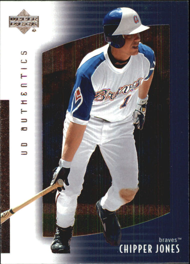 2003 Upper Deck UD Authentics #18 Chipper Jones Atlanta Braves | eBay