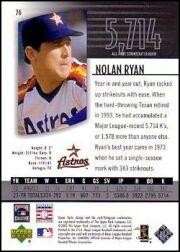2003 UD Authentics #76 Nolan Ryan back image