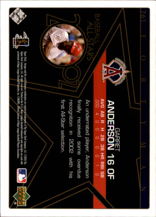 2003 Upper Deck 40-Man Baseball Card Pick (Base) 575-844 - Picture 335 of 501