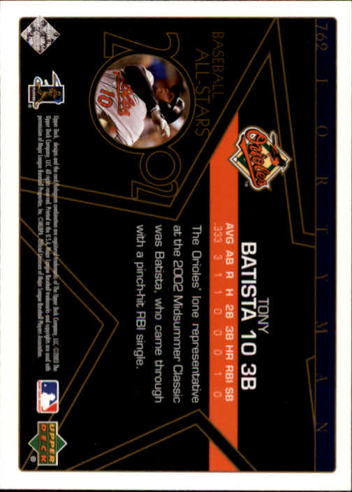 2003 Upper Deck 40-Man Baseball Card Pick (Base) 575-844 - Picture 337 of 501