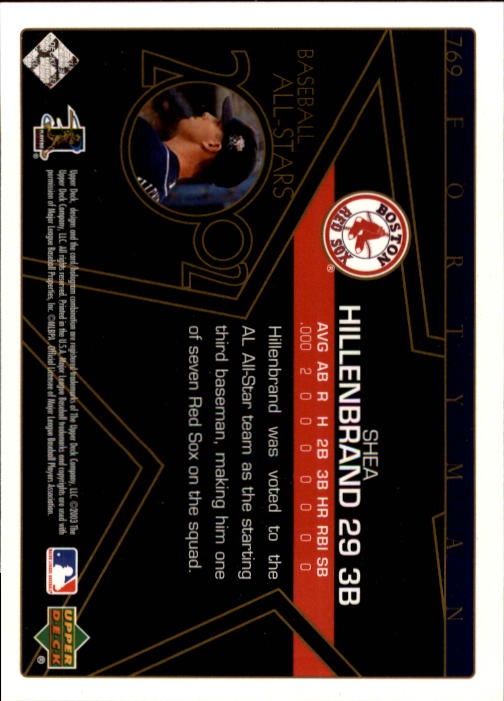 2003 Upper Deck 40-Man Baseball Card Pick (Base) 575-844 - Picture 351 of 501