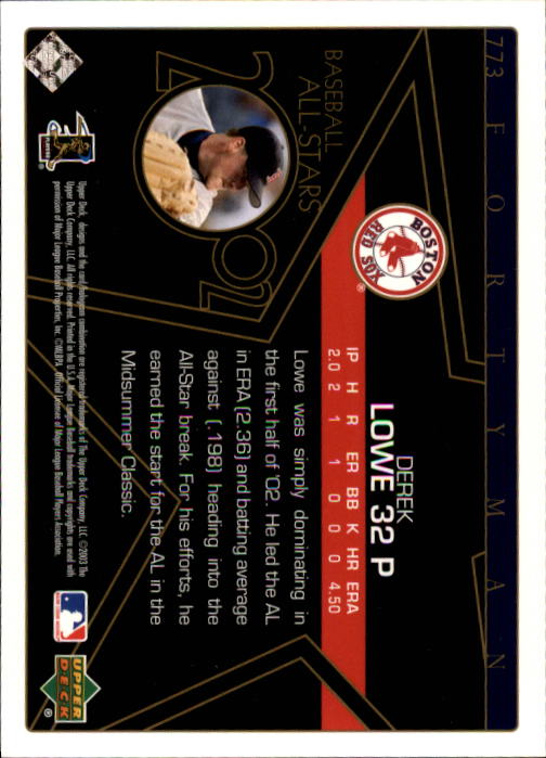 2003 Upper Deck 40-Man Baseball Card Pick (Base) 575-844 - Picture 359 of 501
