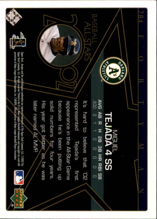 2003 Upper Deck 40-Man Baseball Card Pick (Base) 575-844 - Picture 381 of 501