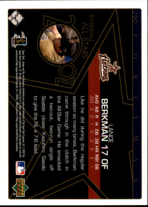 2003 Upper Deck 40-Man Baseball Card Pick (Base) 575-844 - Picture 393 of 501