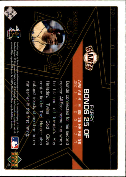 2003 Upper Deck 40-Man Baseball Card Pick (Base) 575-844 - Picture 395 of 501