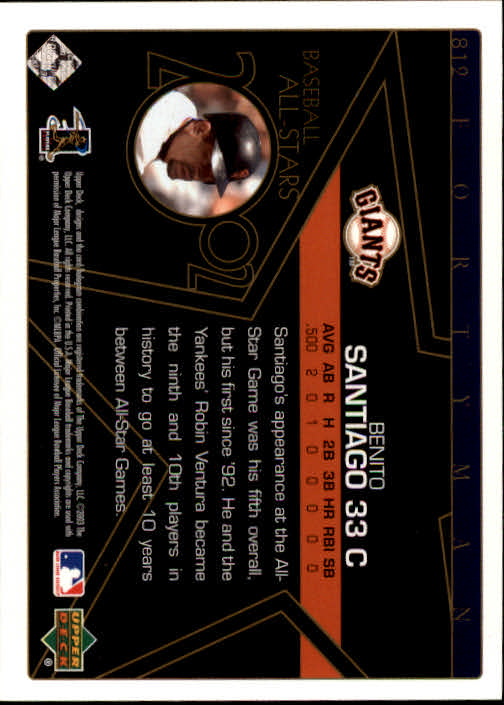 2003 Upper Deck 40-Man Baseball Card Pick (Base) 575-844 - Picture 437 of 501