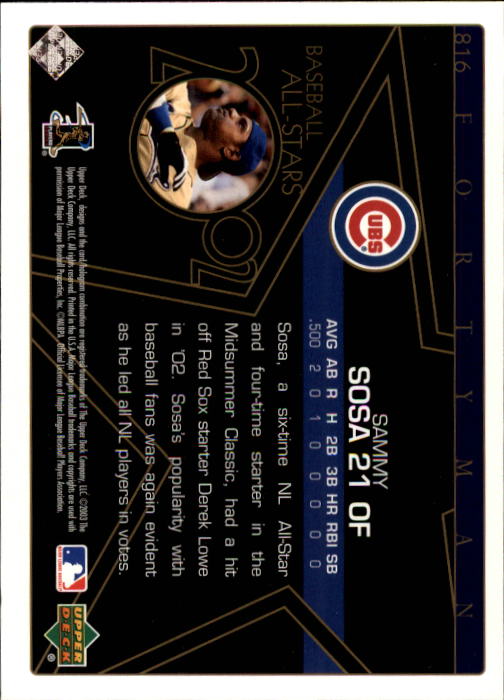 2003 Upper Deck 40-Man Baseball Card Pick (Base) 575-844 - Picture 445 of 501