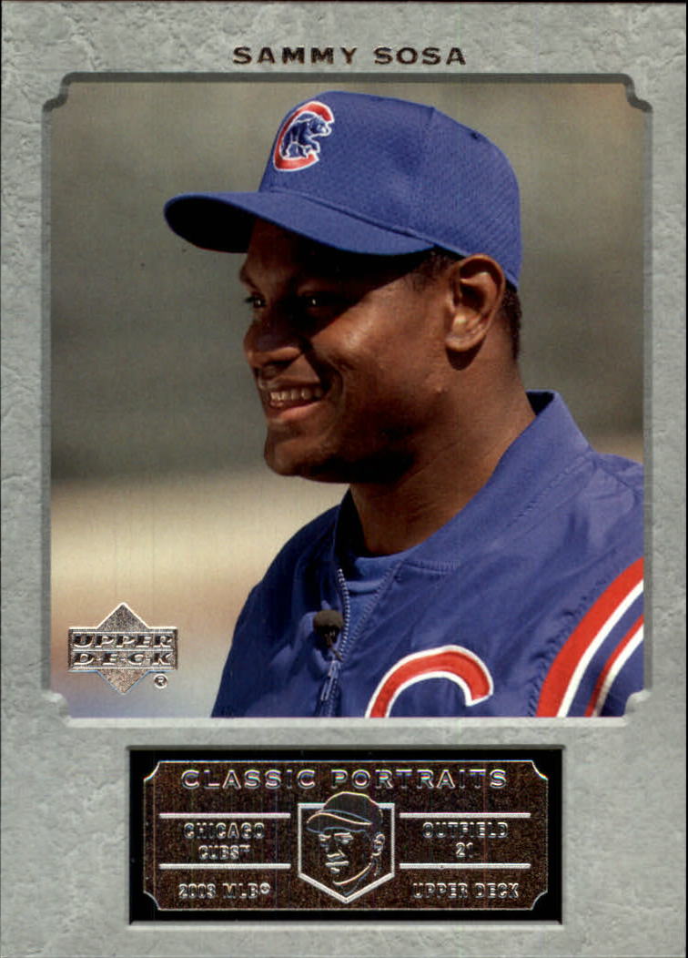 Sammy Sosa 2003 Upper Deck Game Worn Jersey Card