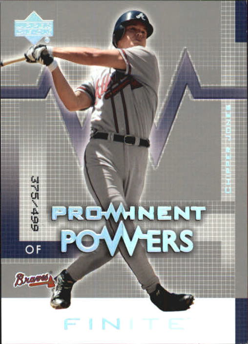 2003 Upper Deck Finite #158 Chipper Jones PP