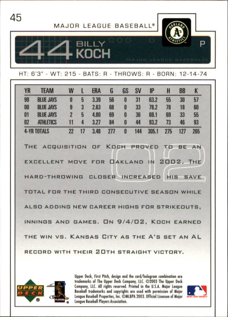 2003 Upper Deck First Pitch - #106 Randall Simon