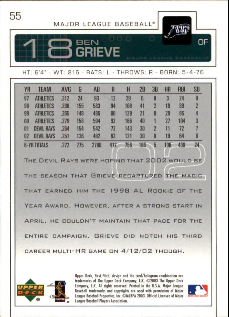 2003 Upper Deck First Pitch - #106 Randall Simon