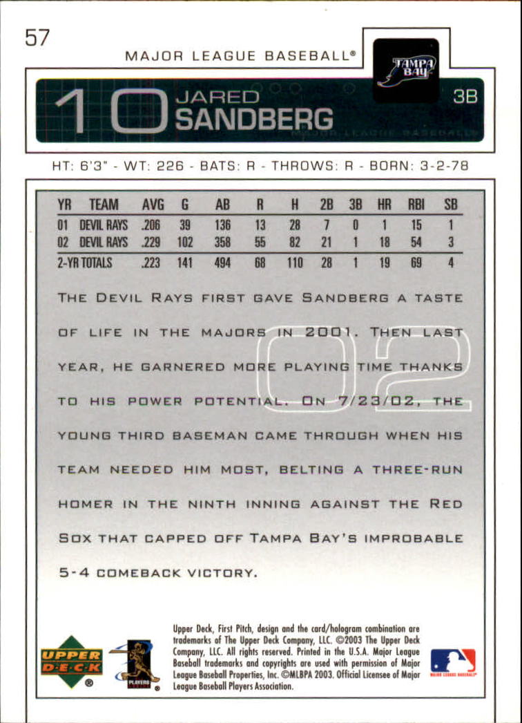 2003 Upper Deck First Pitch - #106 Randall Simon