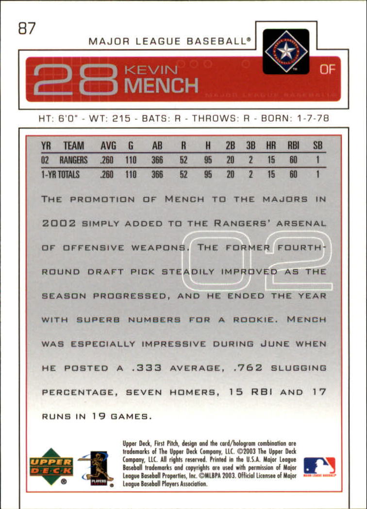 2003 Upper Deck First Pitch - #106 Randall Simon