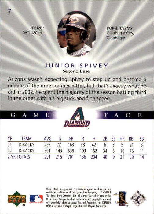 B1338- 2003 Upper Deck Game Face BB 1-217 +Inserts -You Pick- 15+ FREE US SHIP - Picture 15 of 171