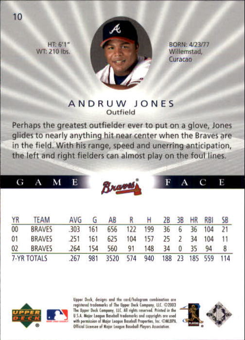 B1338- 2003 Upper Deck Game Face BB 1-217 +Inserts -You Pick- 15+ FREE US SHIP - Picture 17 of 171