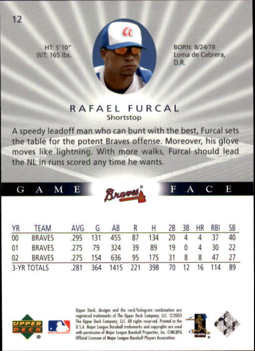 B1338- 2003 Upper Deck Game Face BB 1-217 +Inserts -You Pick- 15+ FREE US SHIP - Picture 21 of 171