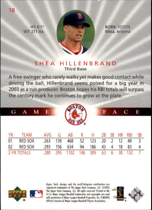 B1338- 2003 Upper Deck Game Face BB 1-217 +Inserts -You Pick- 15+ FREE US SHIP - Picture 29 of 171