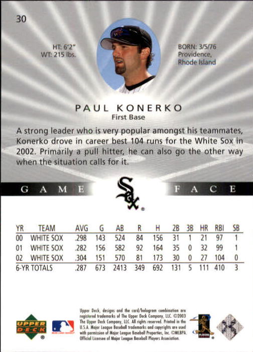 B1338- 2003 Upper Deck Game Face BB 1-217 +Inserts -You Pick- 15+ FREE US SHIP - Picture 45 of 171
