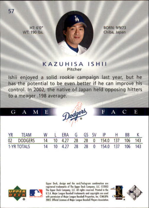 B1338- 2003 Upper Deck Game Face BB 1-217 +Inserts -You Pick- 15+ FREE US SHIP - Picture 85 of 171